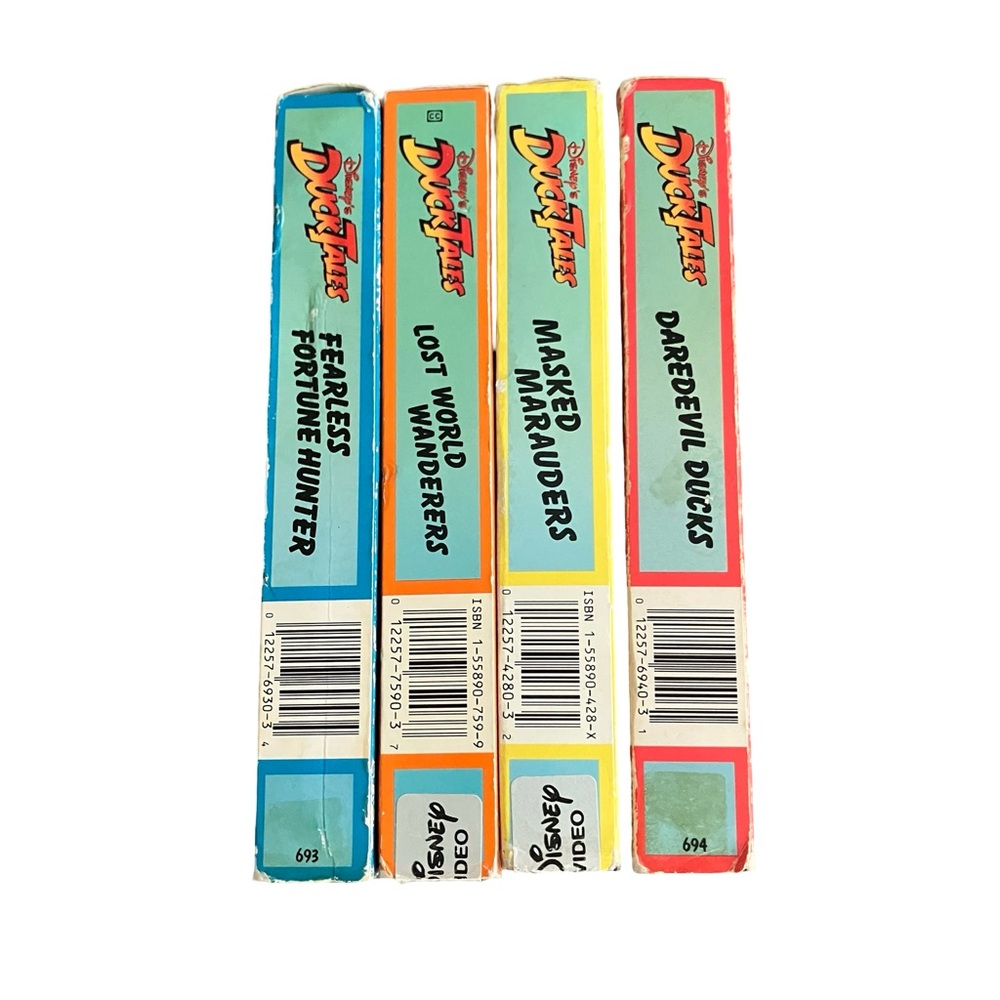 Disney DuckTales VHS Set with Blue, Yellow, Red, and Green Covers - Picture 4 of 10